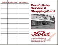 Shopping Card Modehaus Holst
